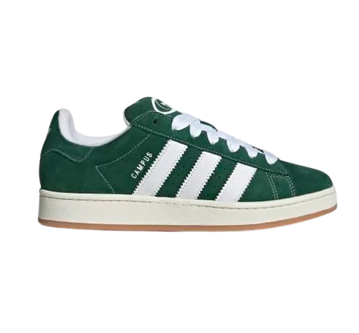 Adidas Kid's Campus 00S Shoes - Dark Green / Cloud White / Off White