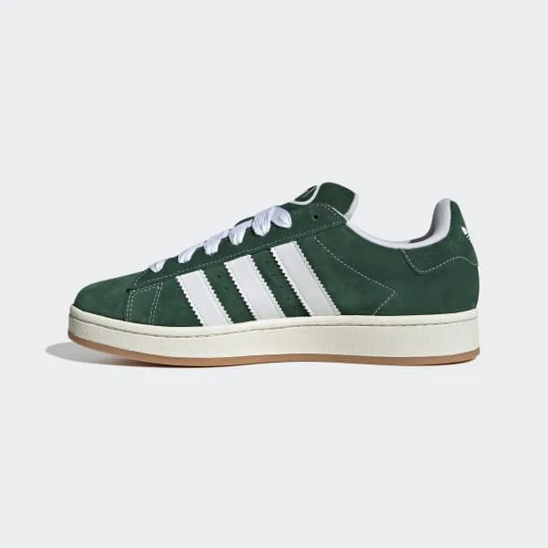 Adidas Kid's Campus 00S Shoes - Dark Green / Cloud White / Off White