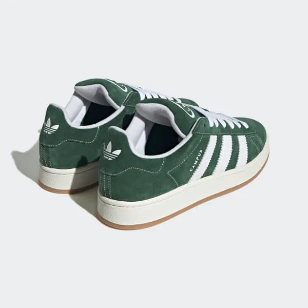 Adidas Kid's Campus 00S Shoes - Dark Green / Cloud White / Off White