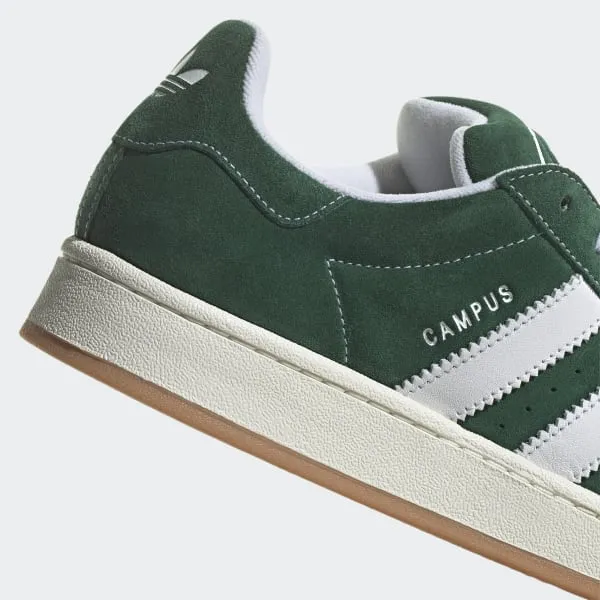 Adidas Kid's Campus 00S Shoes - Dark Green / Cloud White / Off White