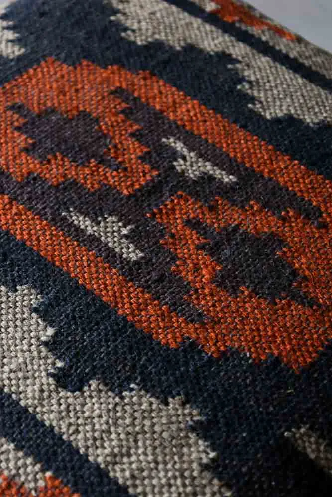 Atlas Square Kilim Pouffe