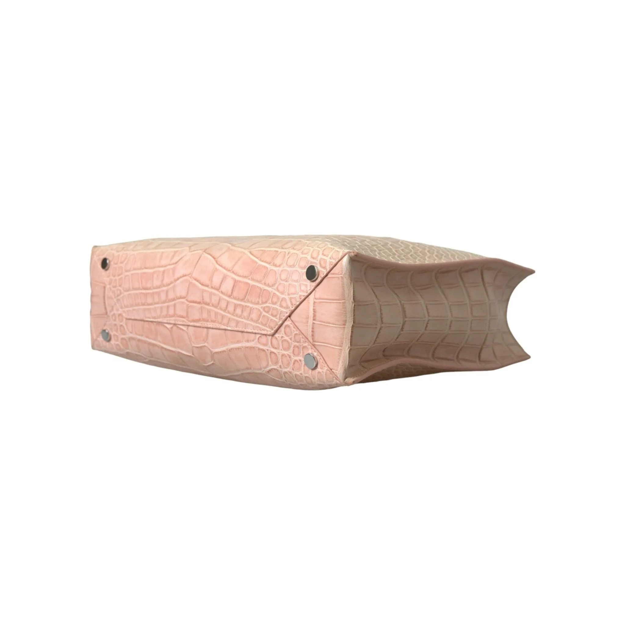 Balenciaga Alligator Leather Chic Pink Tote Bag