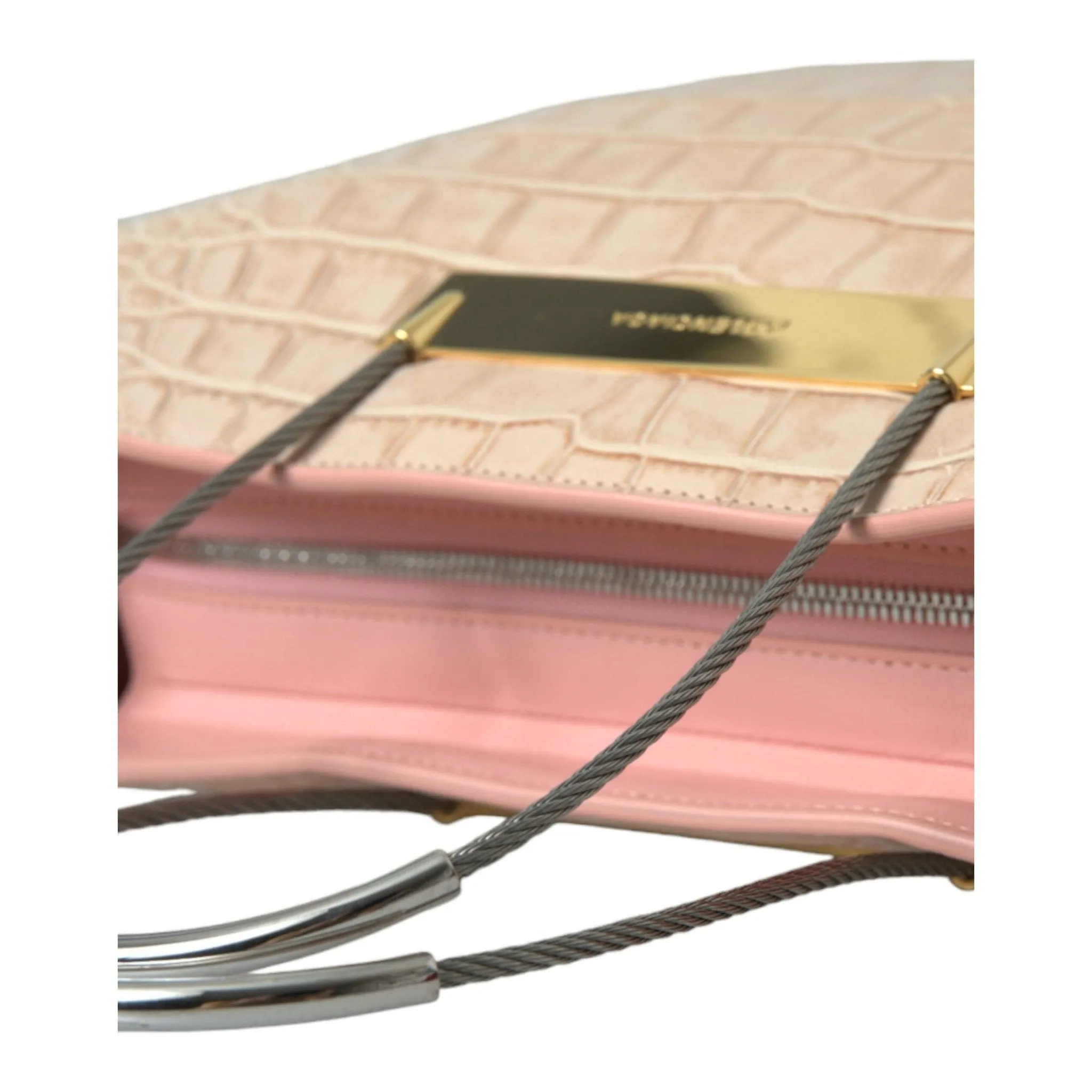 Balenciaga Alligator Leather Chic Pink Tote Bag