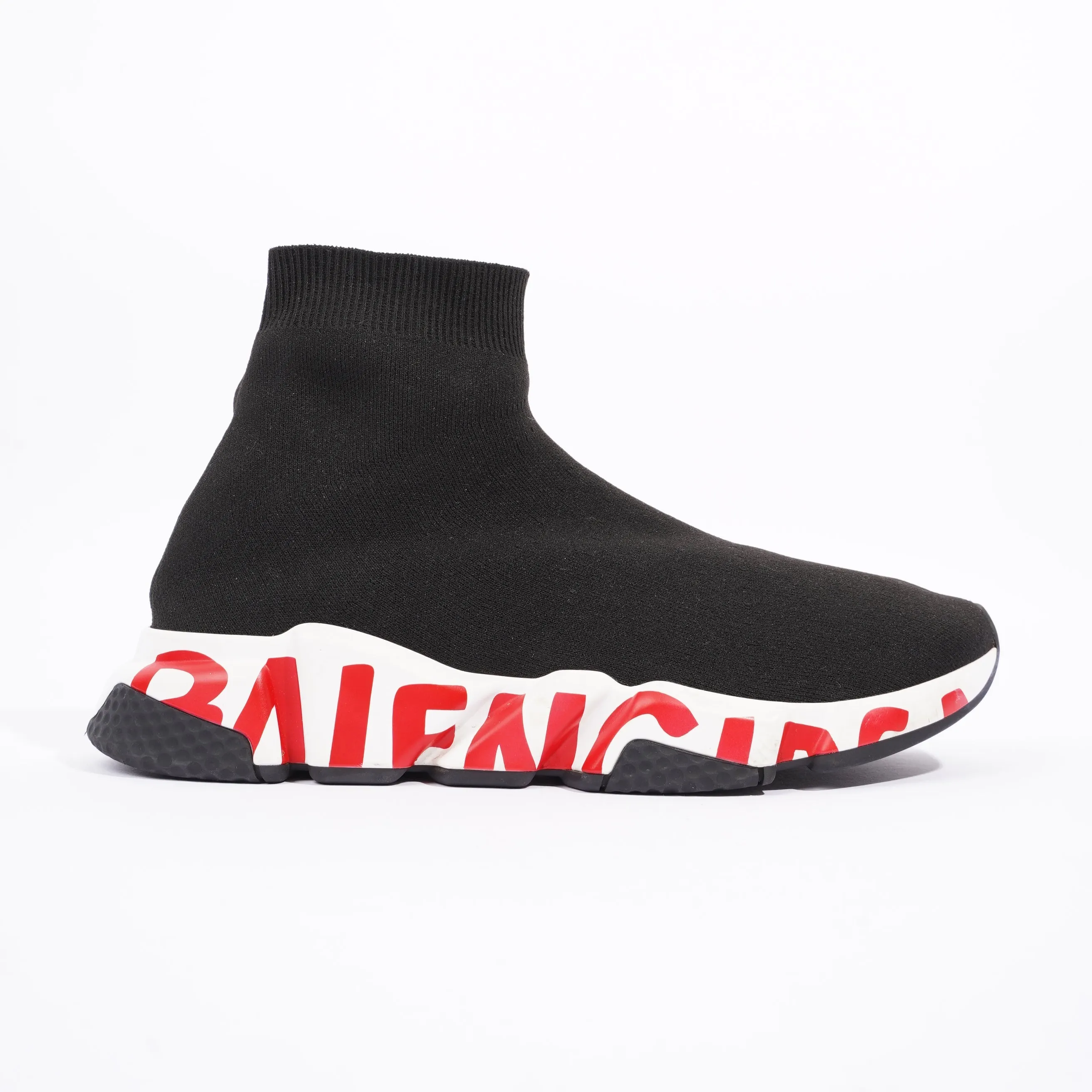 Balenciaga Mens Speed Black / White / Red / Graffiti EU 41 / UK 7