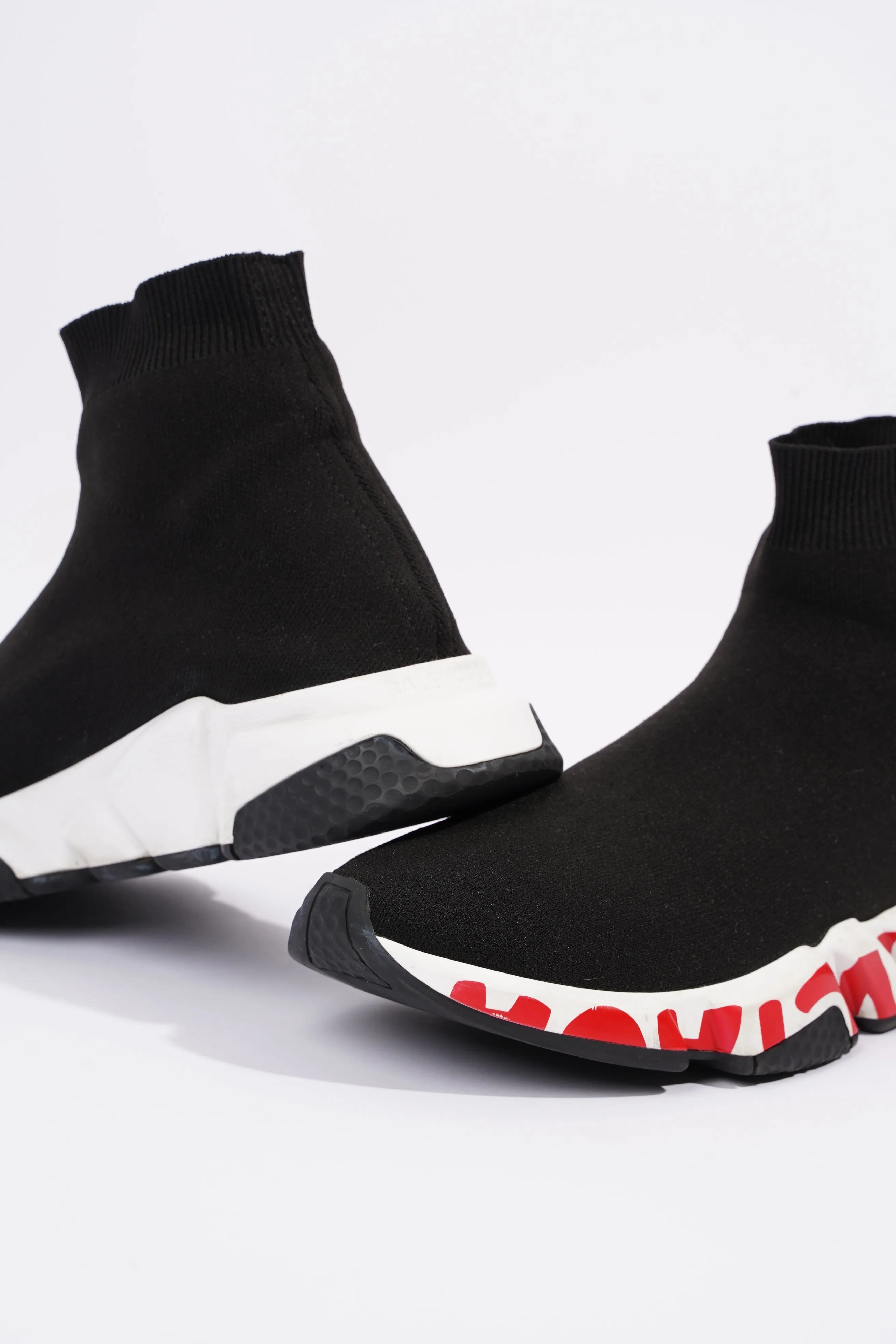 Balenciaga Mens Speed Black / White / Red / Graffiti EU 41 / UK 7