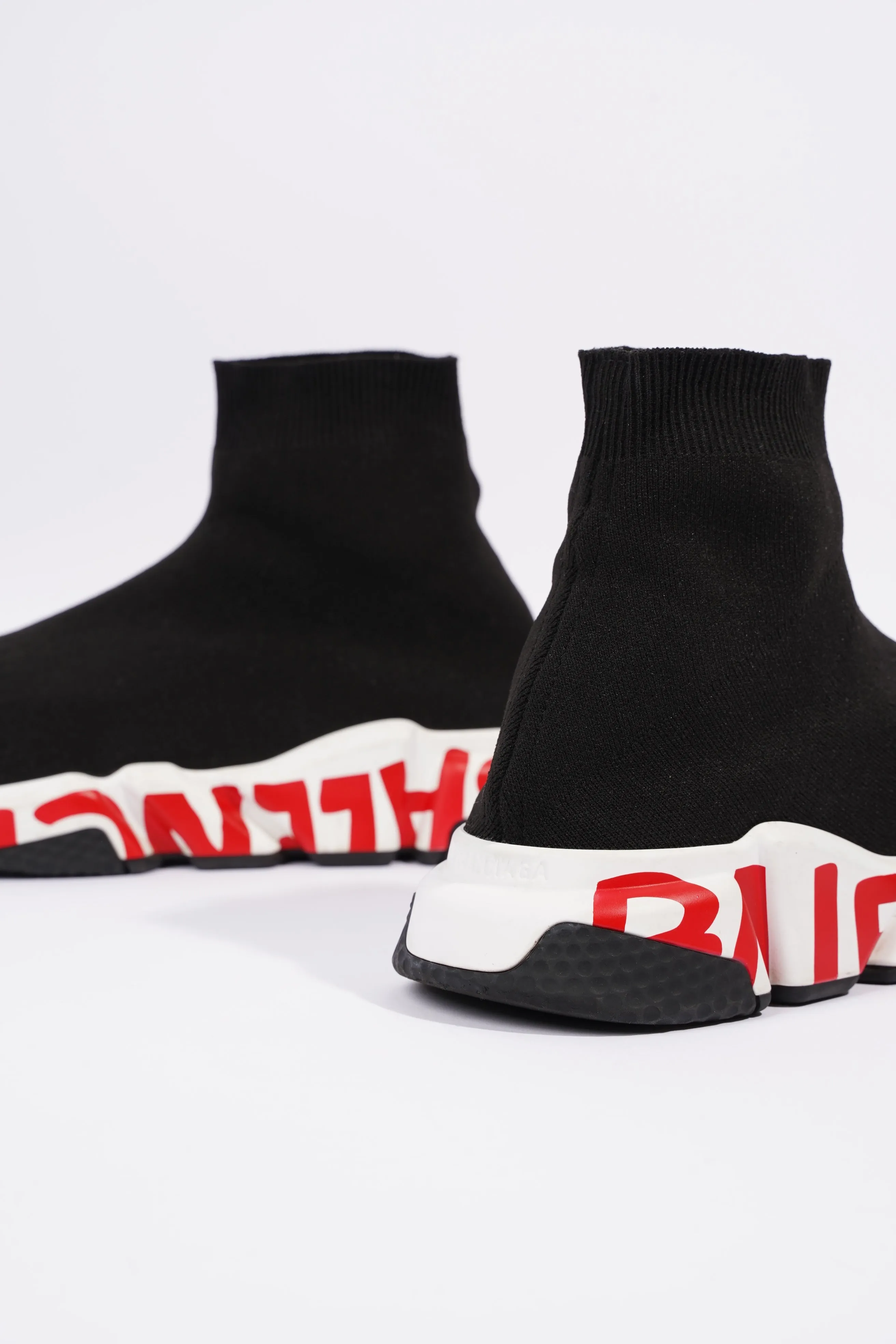 Balenciaga Mens Speed Black / White / Red / Graffiti EU 41 / UK 7