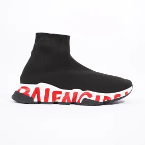 Balenciaga Mens Speed Black / White / Red / Graffiti EU 41 / UK 7