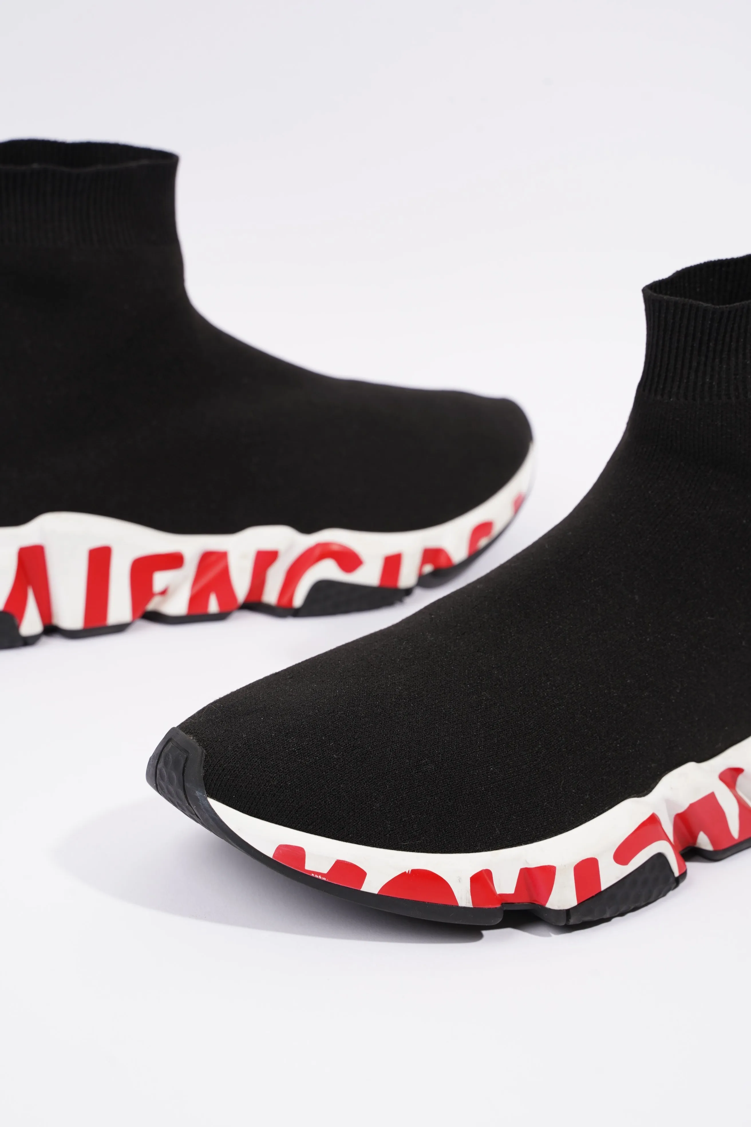 Balenciaga Mens Speed Black / White / Red / Graffiti EU 41 / UK 7