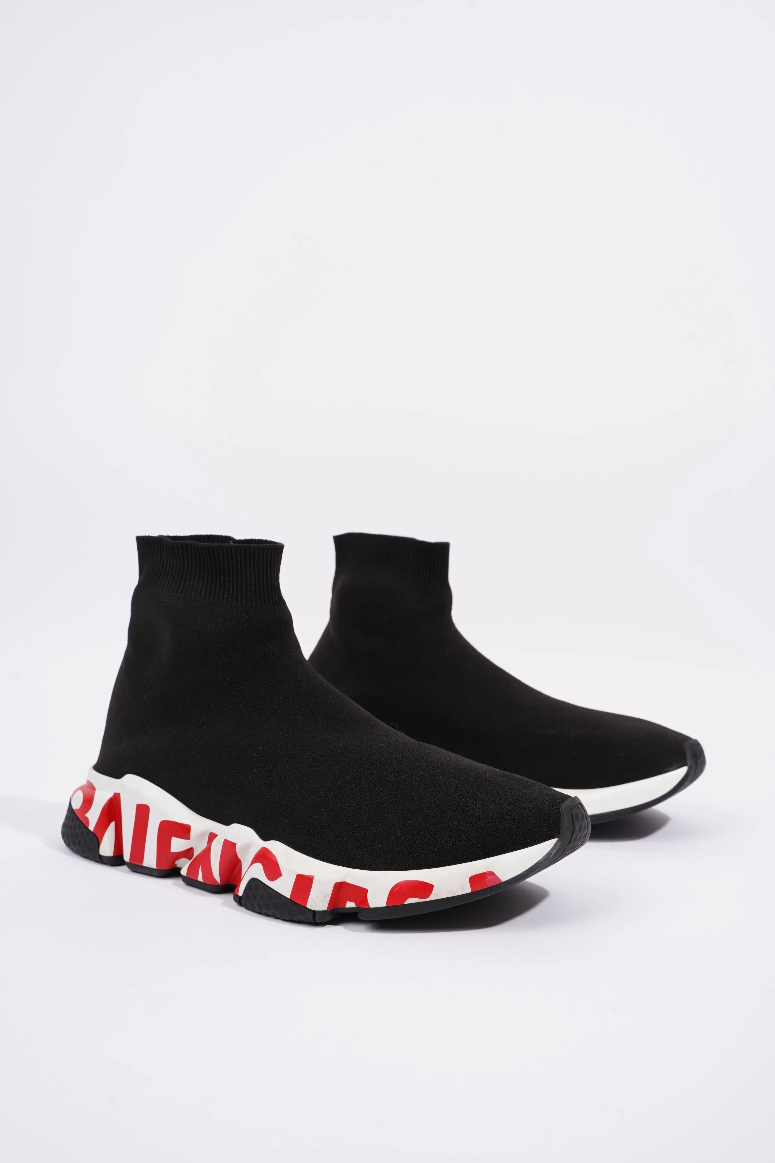 Balenciaga Mens Speed Black / White / Red / Graffiti EU 41 / UK 7