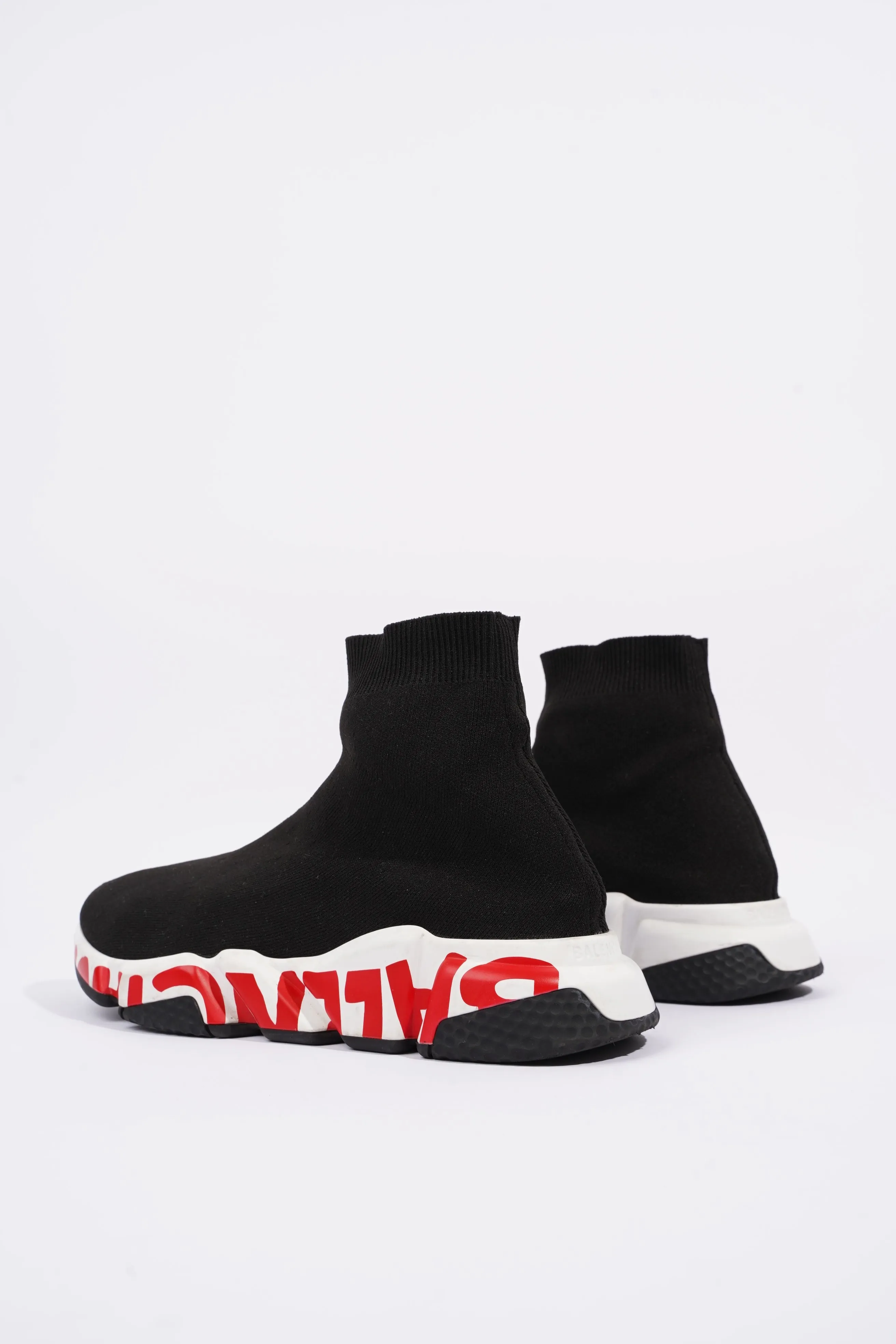 Balenciaga Mens Speed Black / White / Red / Graffiti EU 41 / UK 7