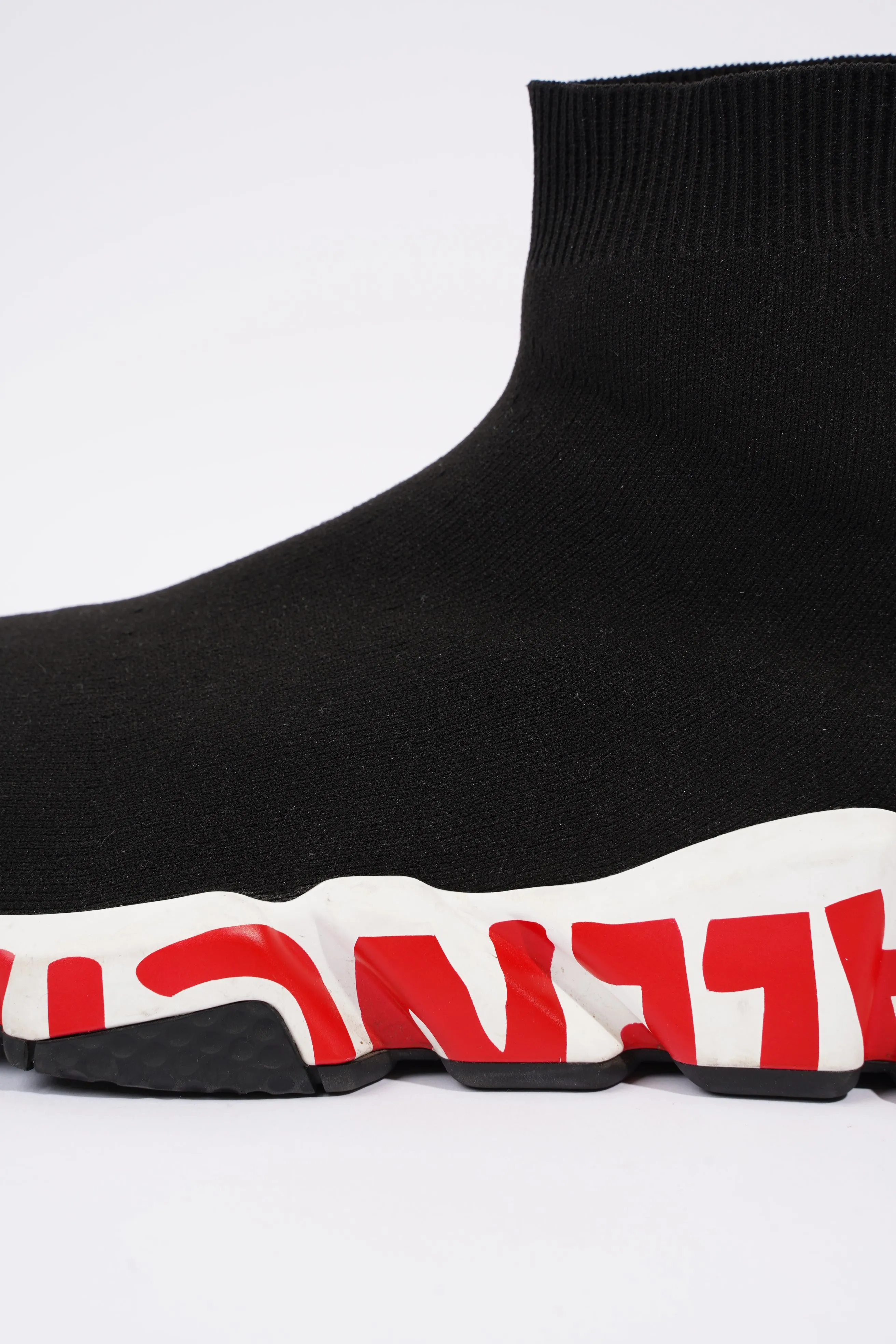 Balenciaga Mens Speed Black / White / Red / Graffiti EU 41 / UK 7