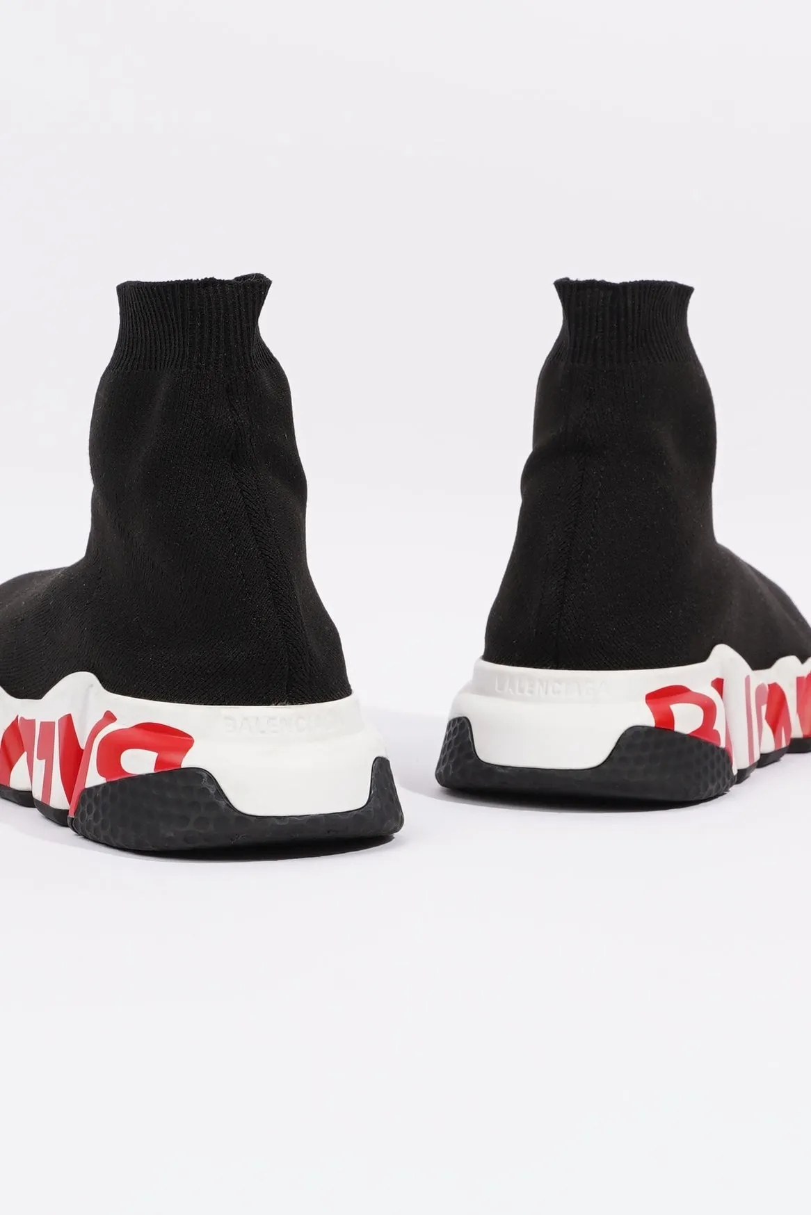 Balenciaga Mens Speed Black / White / Red / Graffiti EU 41 / UK 7