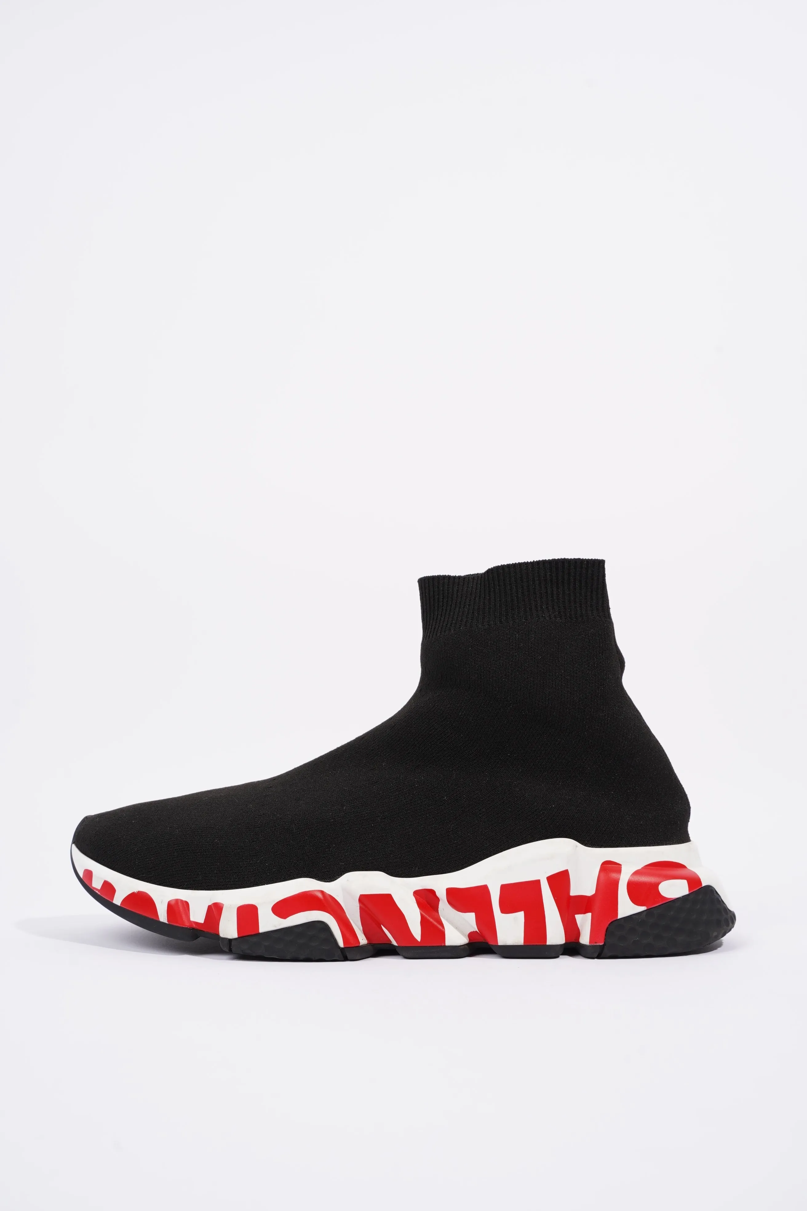 Balenciaga Mens Speed Black / White / Red / Graffiti EU 41 / UK 7