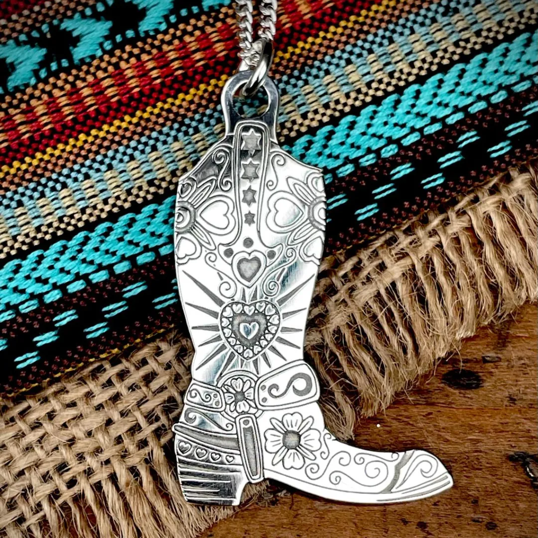Cowboy Boot Necklace