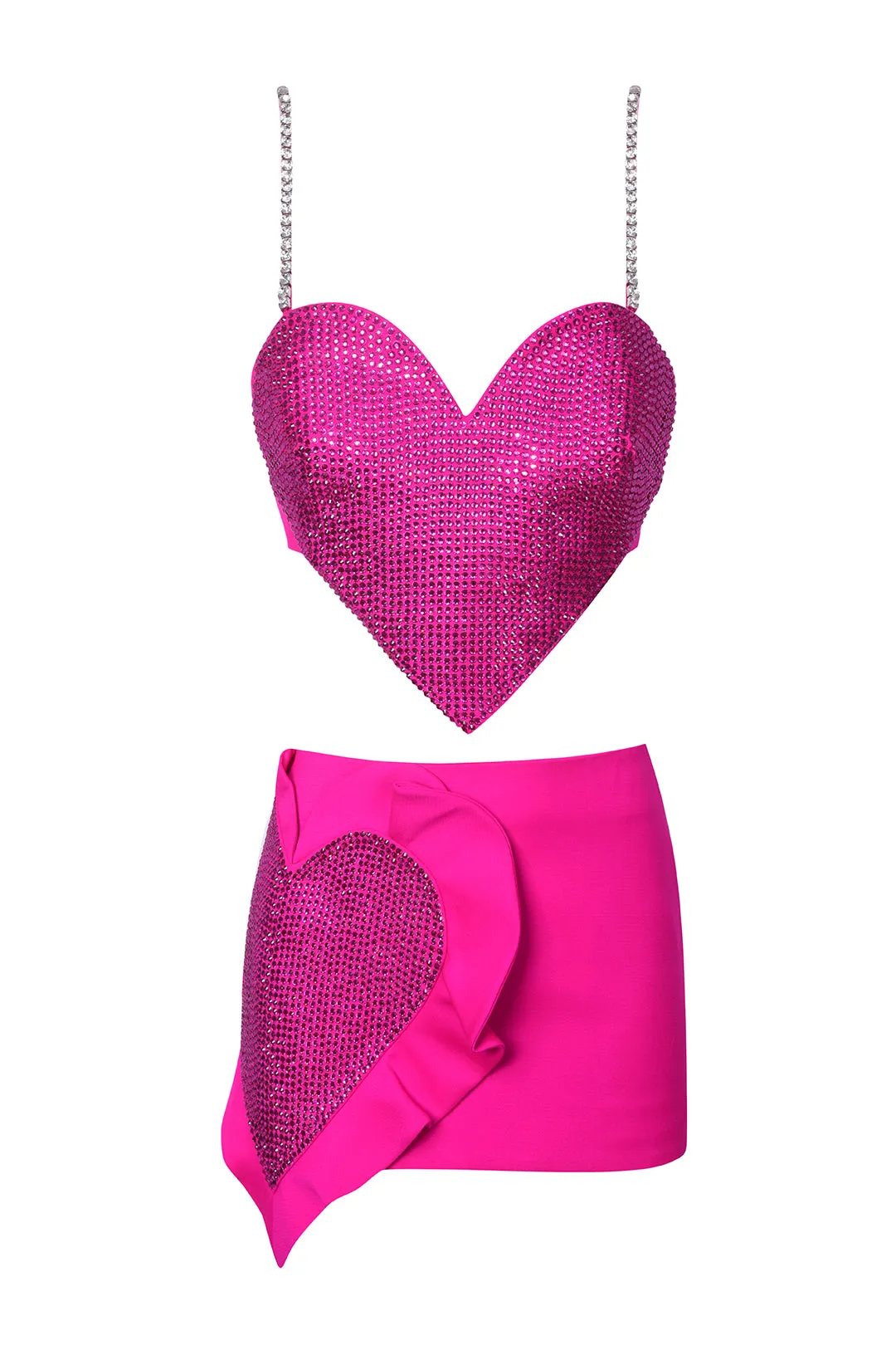 Crystal Trim Heart Top