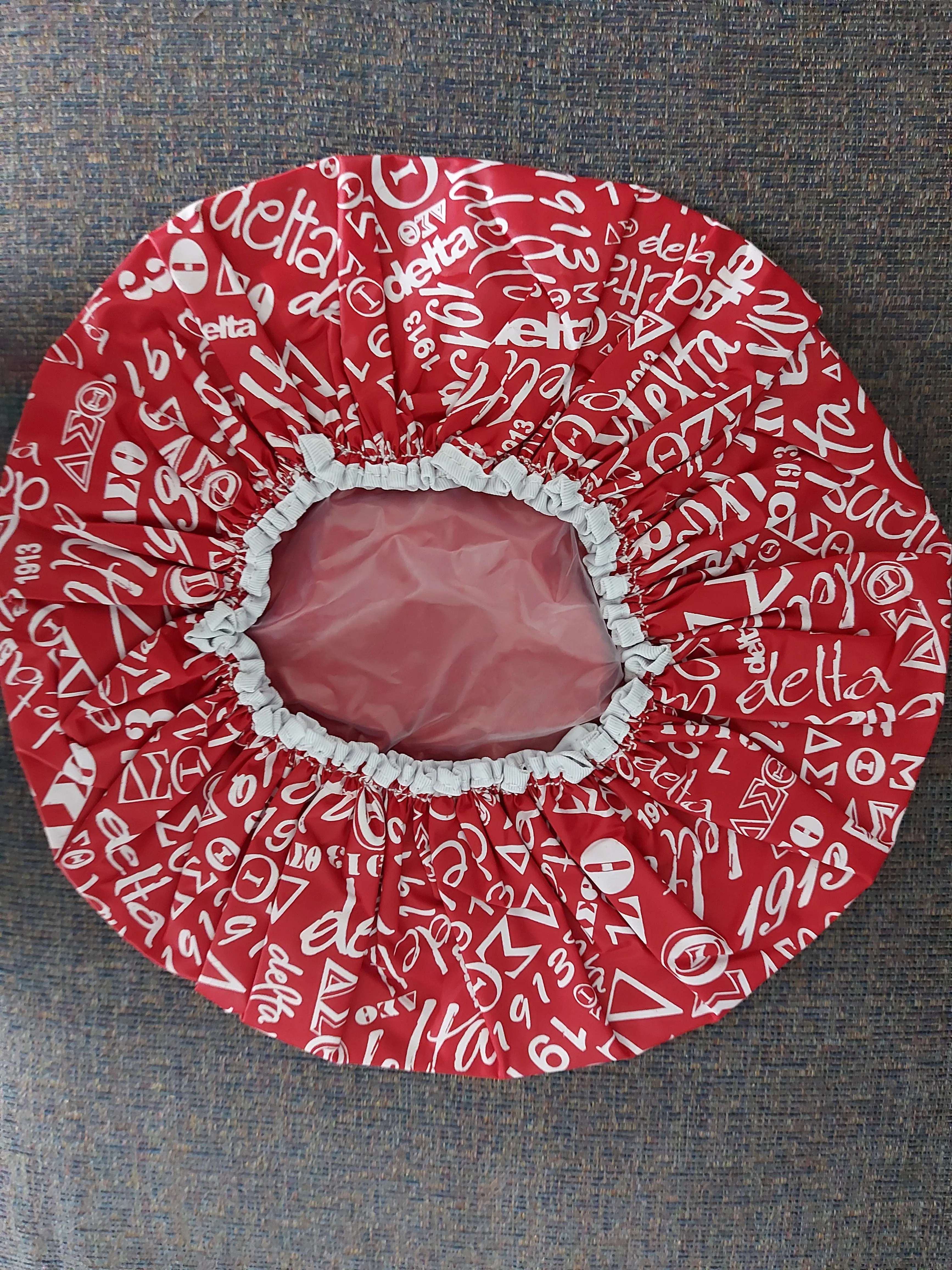 DST Red Graffiti Shower Cap