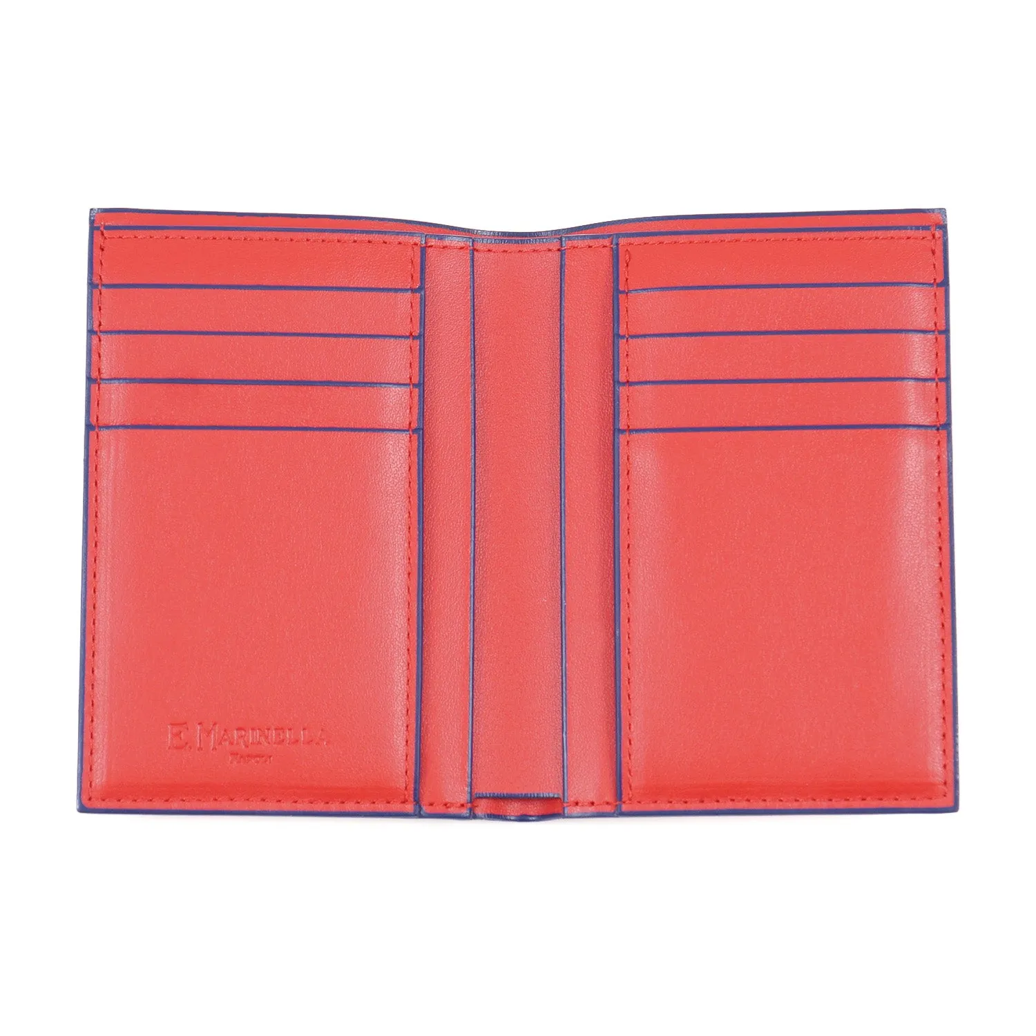 E.Marinella Vertical Wallet in Soft Calfskin
