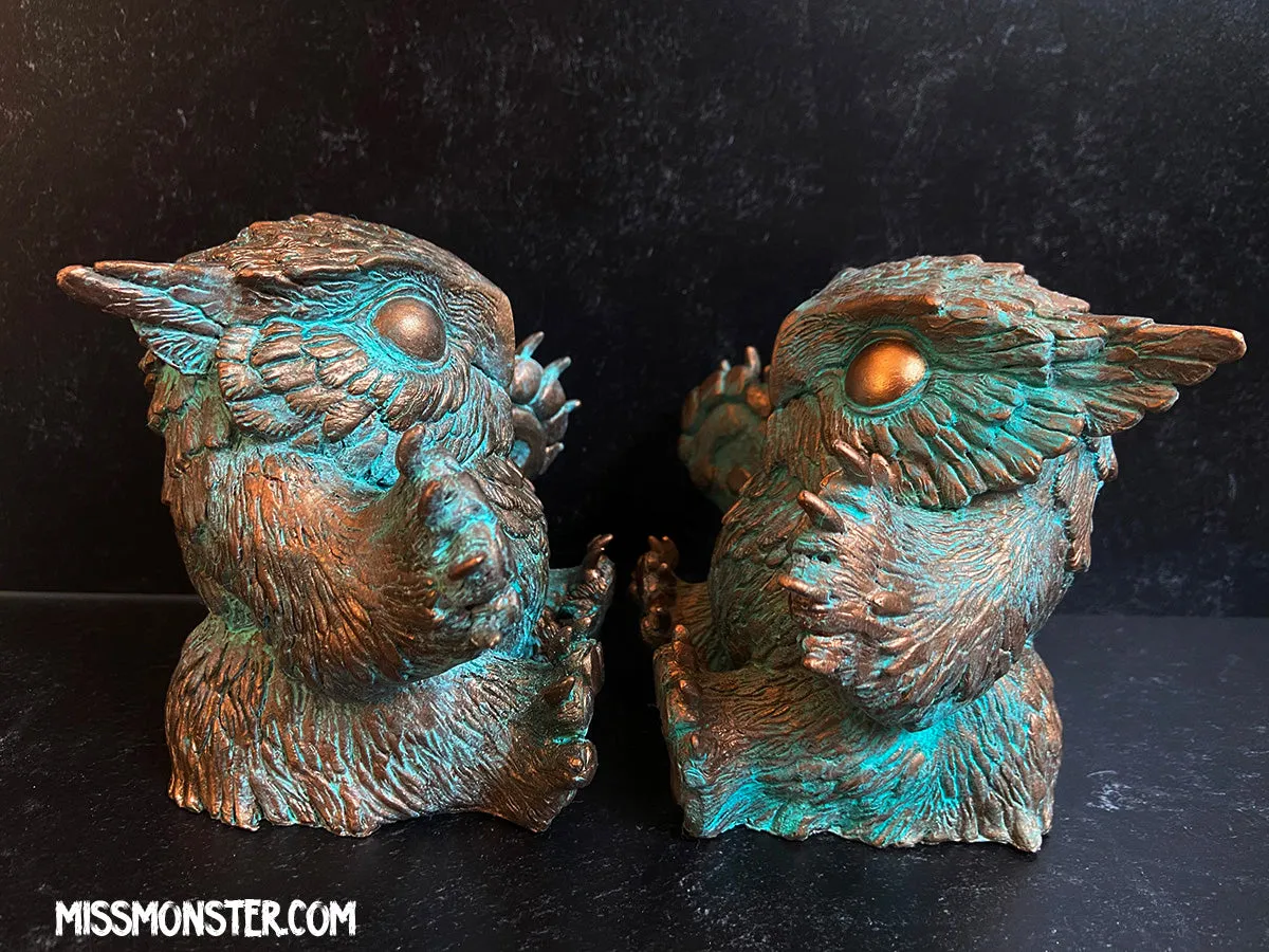 FAT BOTTOMED BABY OWLBEAR- COPPER PATINA