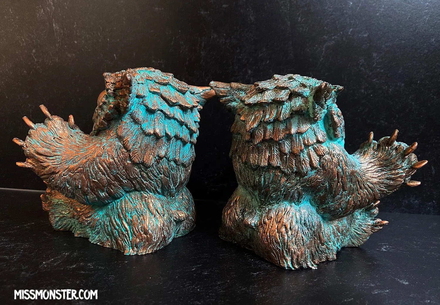 FAT BOTTOMED BABY OWLBEAR- COPPER PATINA