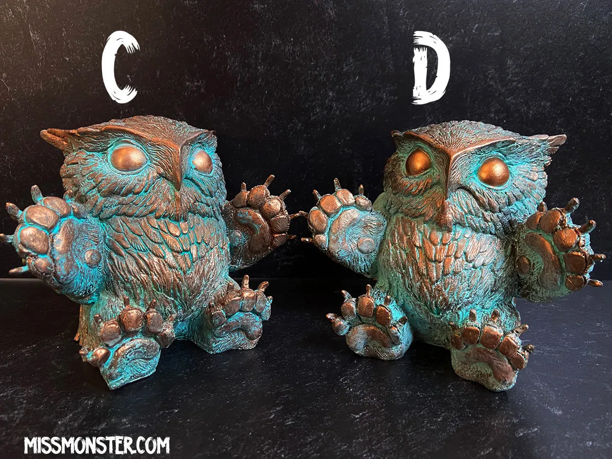 FAT BOTTOMED BABY OWLBEAR- COPPER PATINA