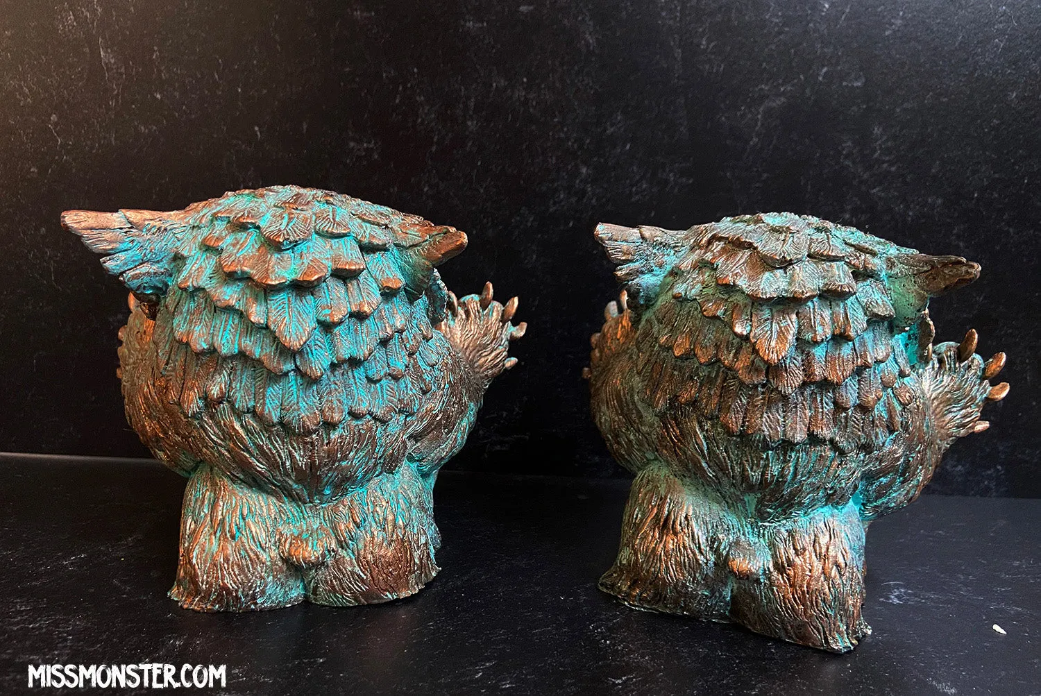 FAT BOTTOMED BABY OWLBEAR- COPPER PATINA
