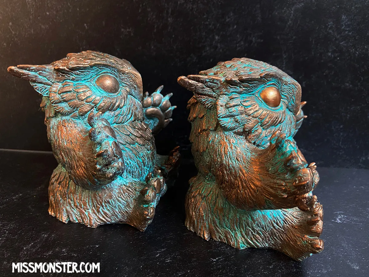 FAT BOTTOMED BABY OWLBEAR- COPPER PATINA
