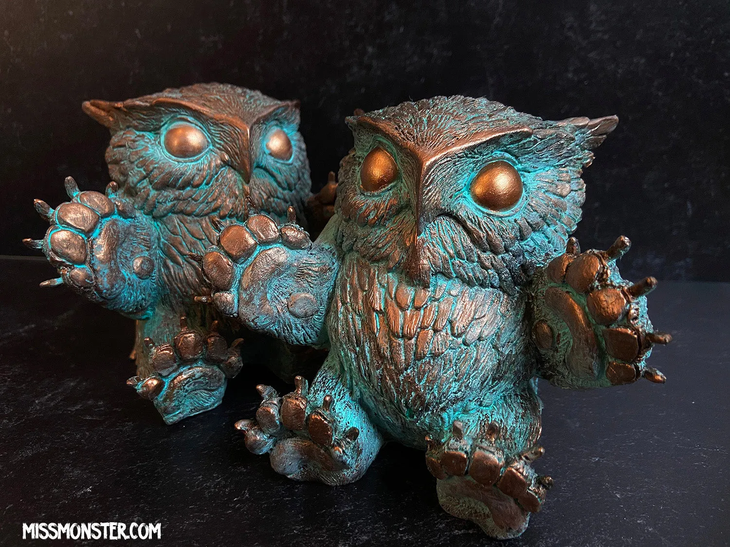 FAT BOTTOMED BABY OWLBEAR- COPPER PATINA