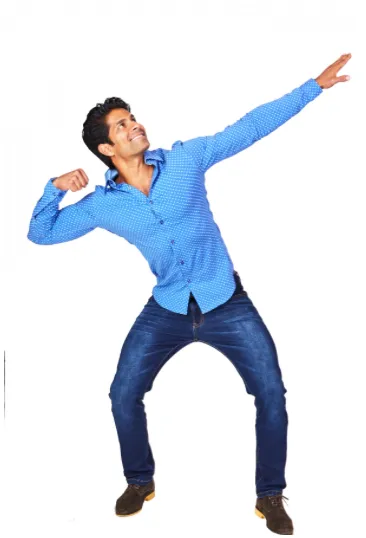 Geo Blue Athletic Fit Casual Shirt