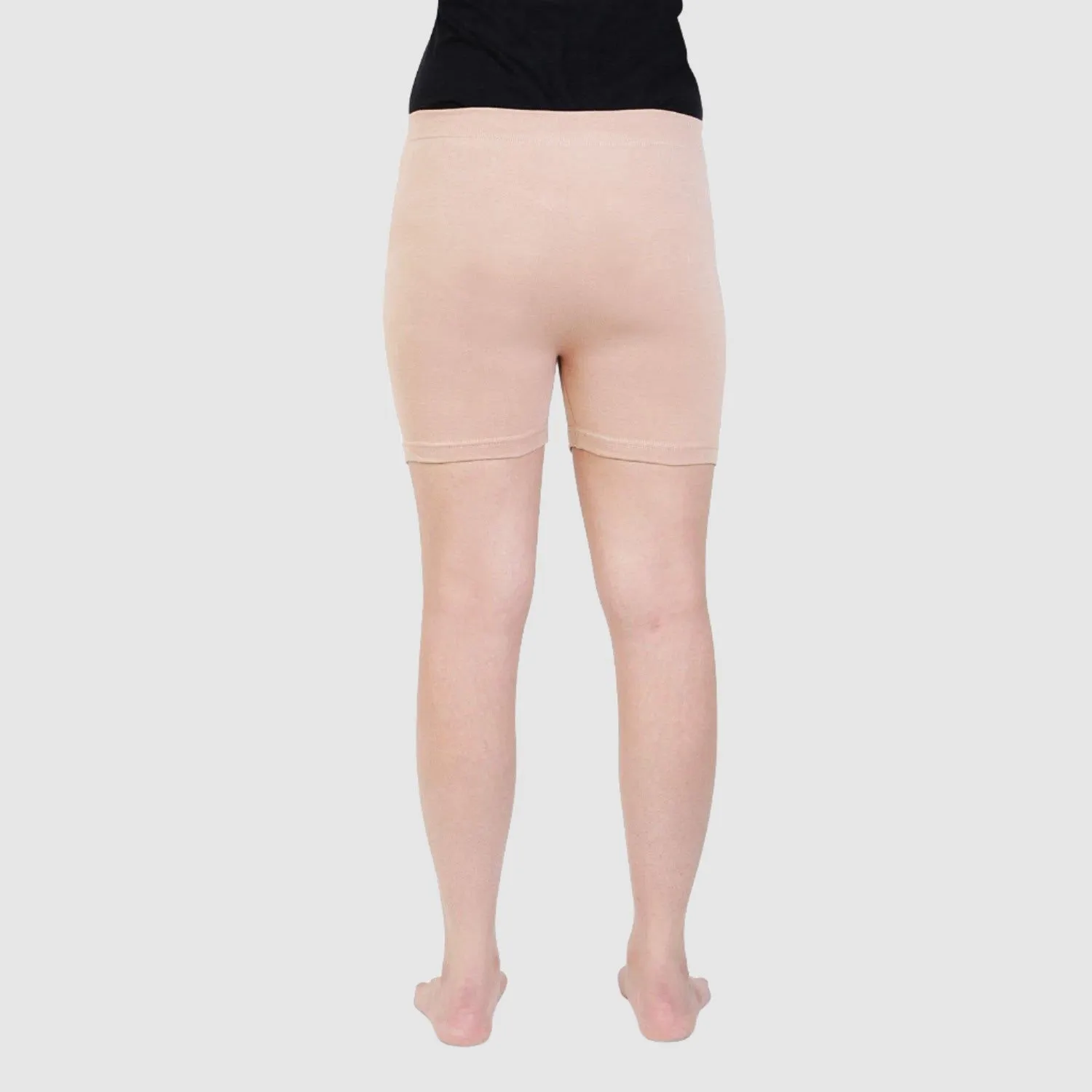 Girls Plain Seamless Under Skirts - Skin