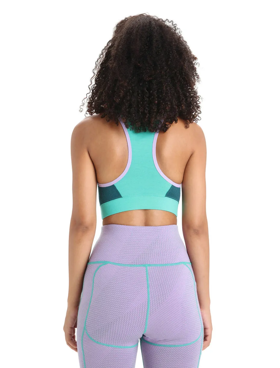 Icebreaker ZoneKnit Sport Bra (Women's) Fresh Green Glory