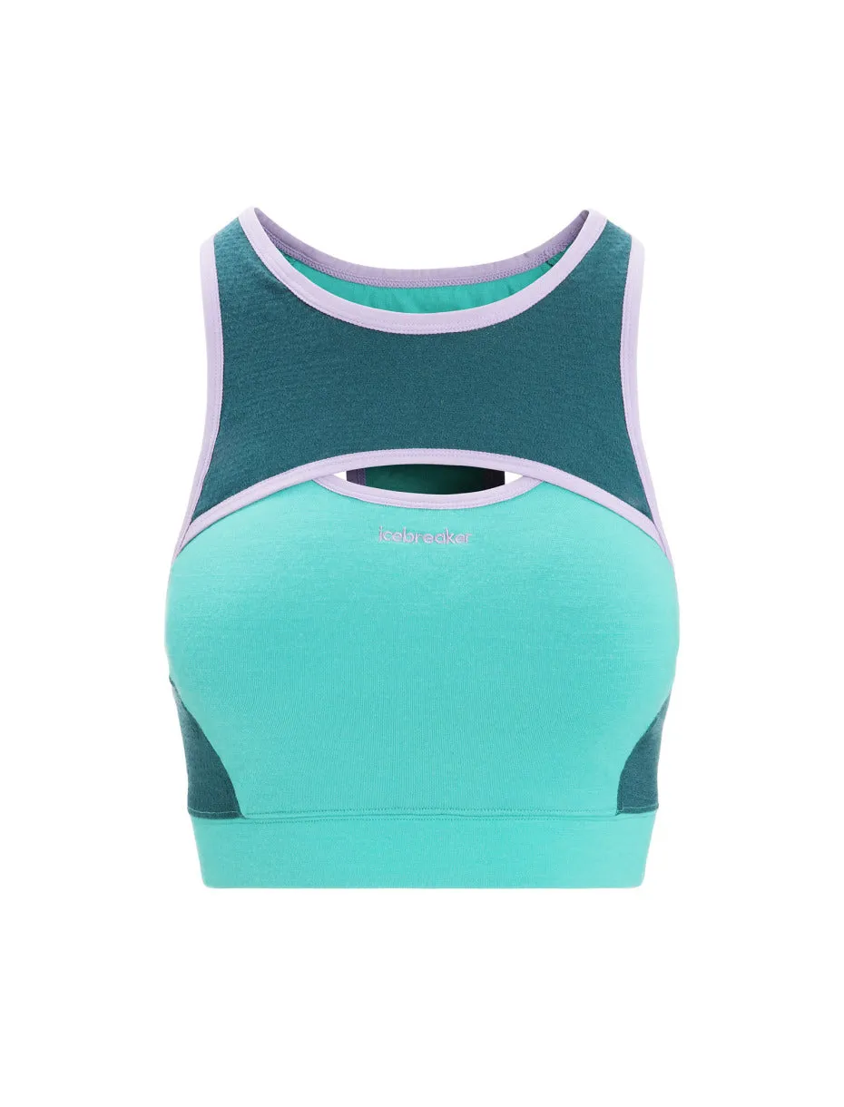 Icebreaker ZoneKnit Sport Bra (Women's) Fresh Green Glory