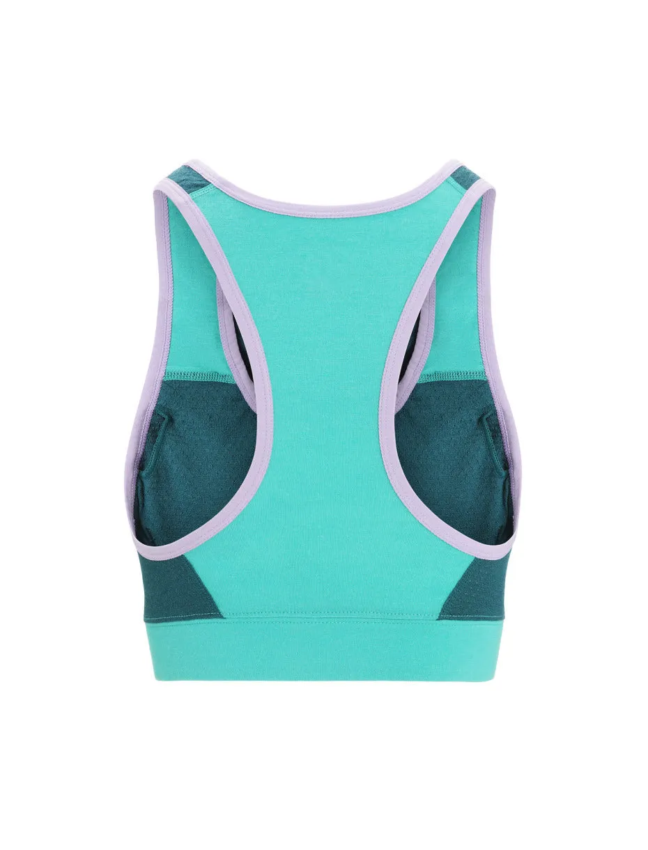 Icebreaker ZoneKnit Sport Bra (Women's) Fresh Green Glory