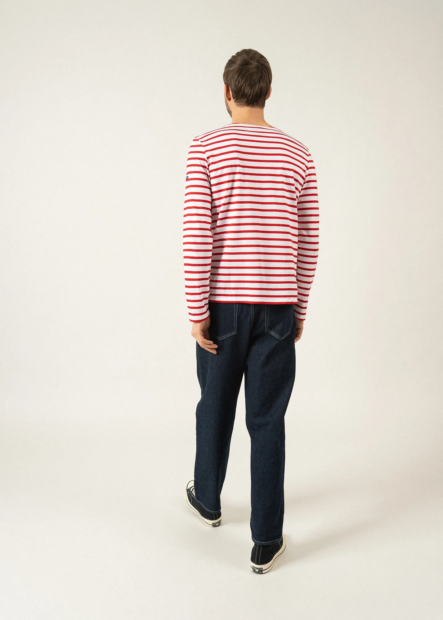 Iconic Minquiers D-Day sailor striped shirt - with exclusive screen print (NEIGE/TULIPE/JEEP)