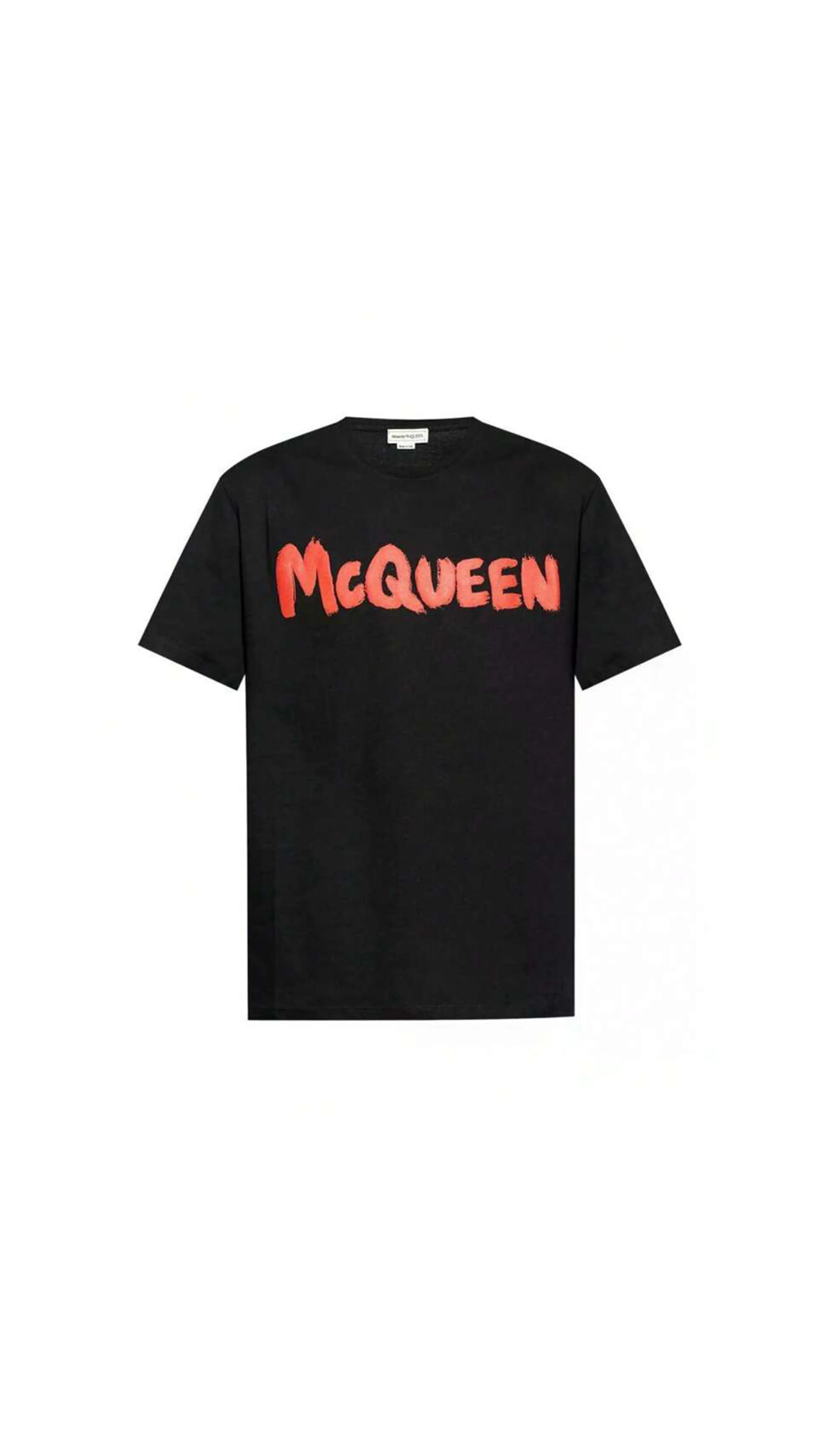 McQueen Graffiti T-shirt - Black/Red