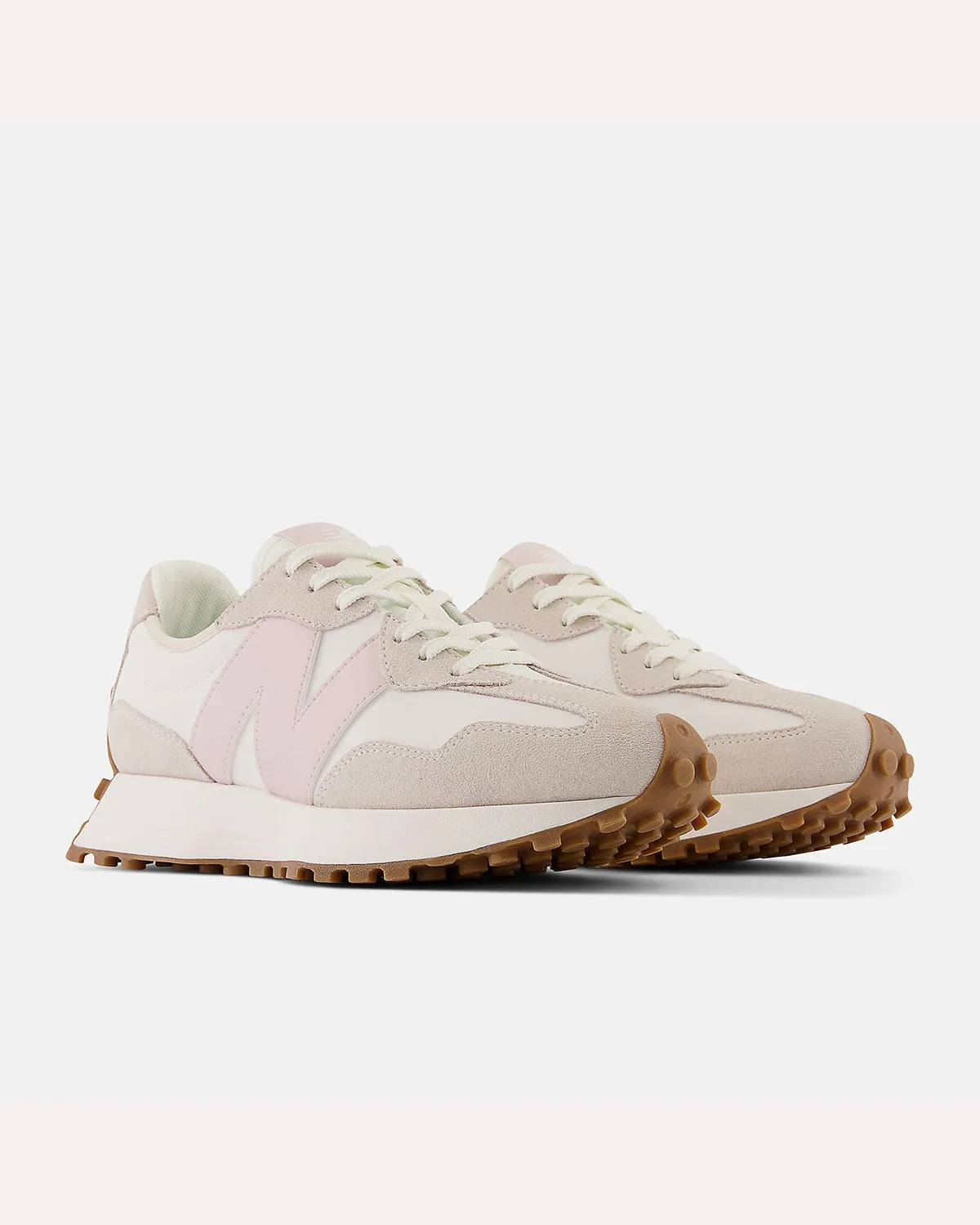 New Balance 327 Sneaker - Moonbeam with Stone Pink