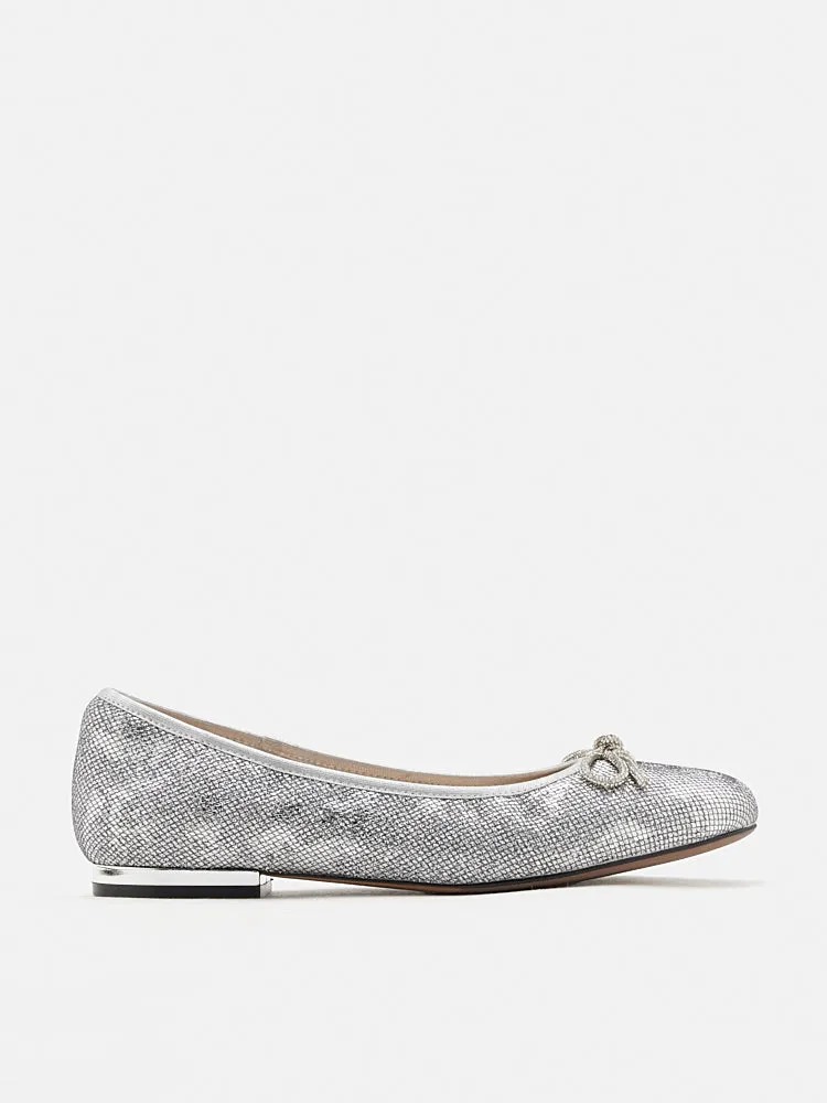 Queenie Bow Glitter Ballerinas