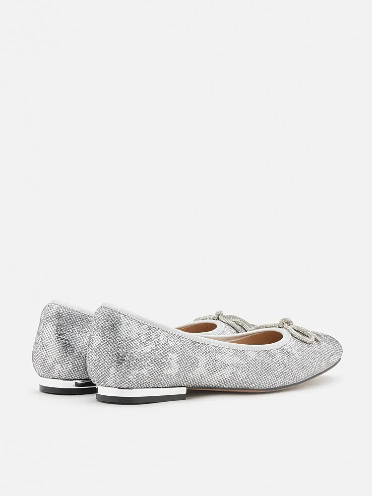 Queenie Bow Glitter Ballerinas