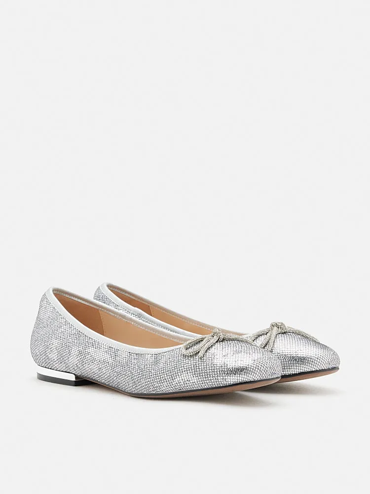 Queenie Bow Glitter Ballerinas