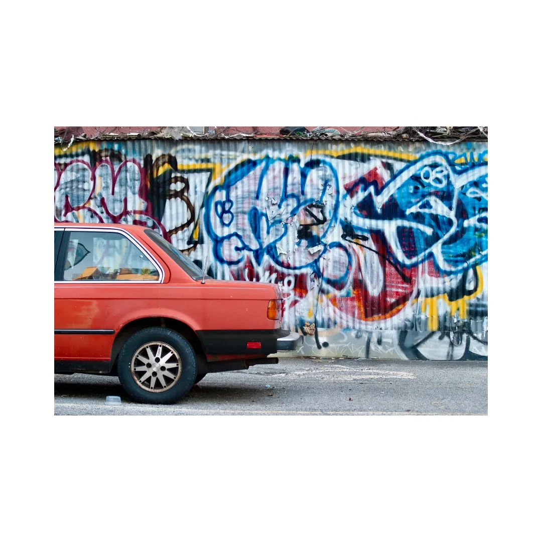 Red and the Graffiti Wall