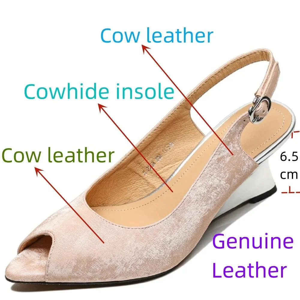 TSS49 Handmade Leather Pumps - Women's Casual Shoes