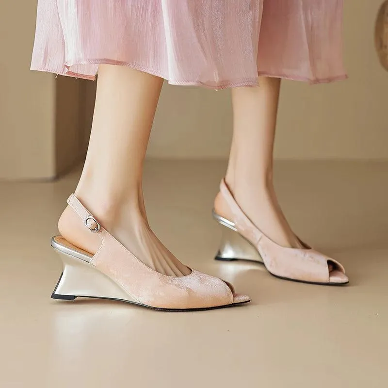 TSS49 Handmade Leather Pumps - Women's Casual Shoes
