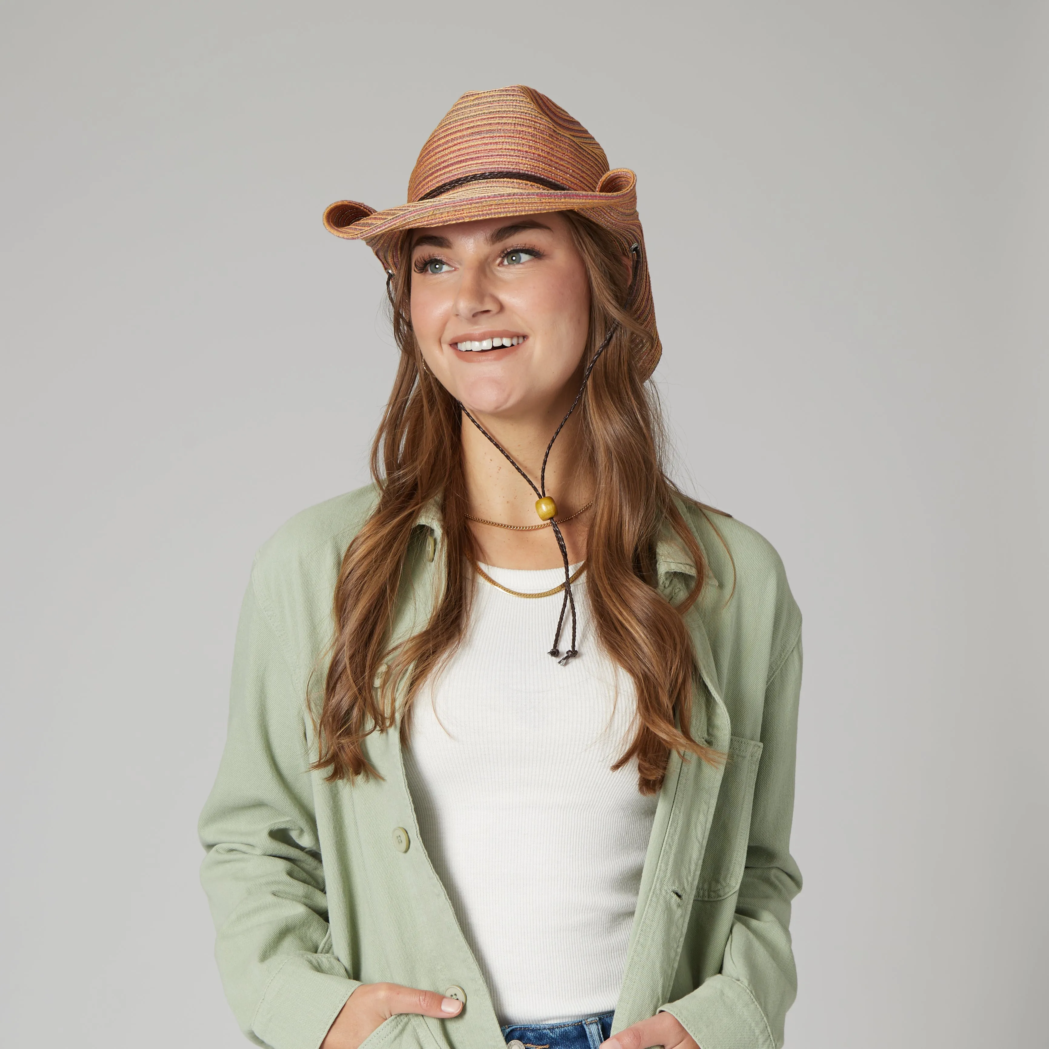 Women's Mixed Braid Cowboy Hat